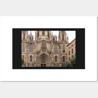 Facade of Barcelona Cathedral Posters and Art